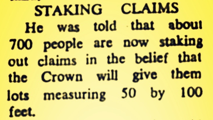 Only the PLP Could Have Started Rumour That Caused 700 Squatters To Try Claim Pop Symonette Land – 1967