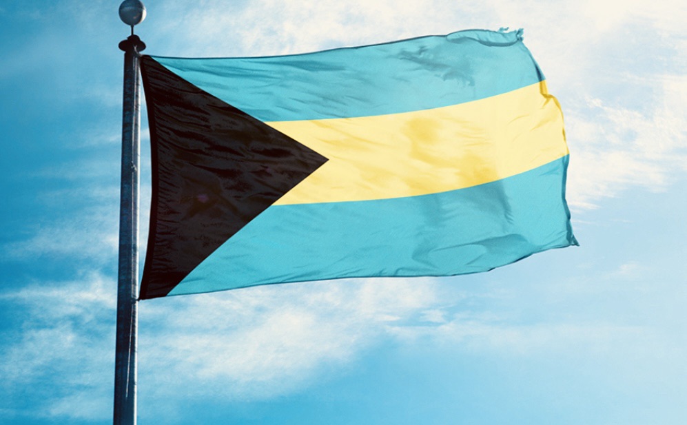 Azure a Fess Or Issuing from the Dexter… Nassau 1972