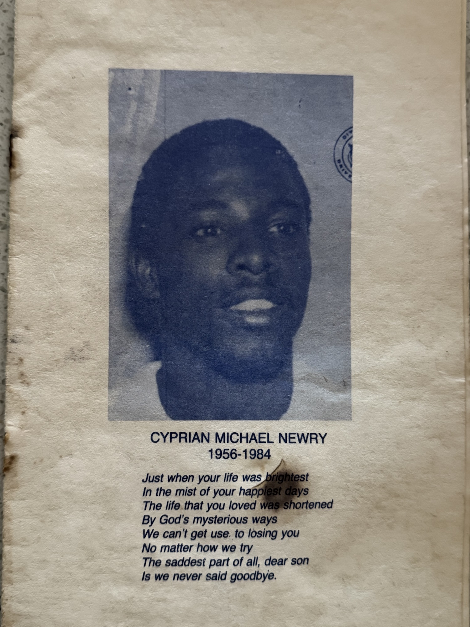 “If I Should Die Before I Wake” The Death And Battle For Justice: Cyprian Michael Newry (1956-1984)